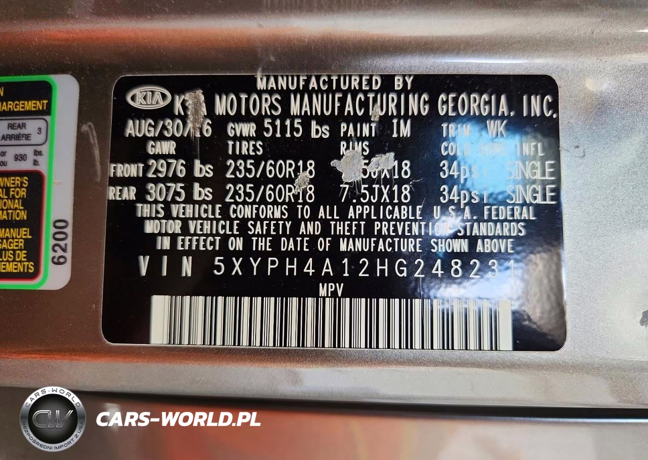 2017 Kia Sorento Ex VIN:5XYPH4A12HG248231 - 13