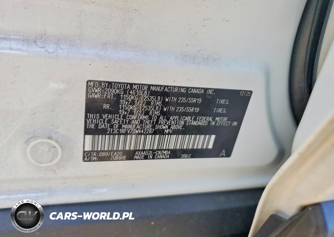 2025 Toyota Rav4 Xle Premium VIN:2T3C1RFV7SW442287 - 13