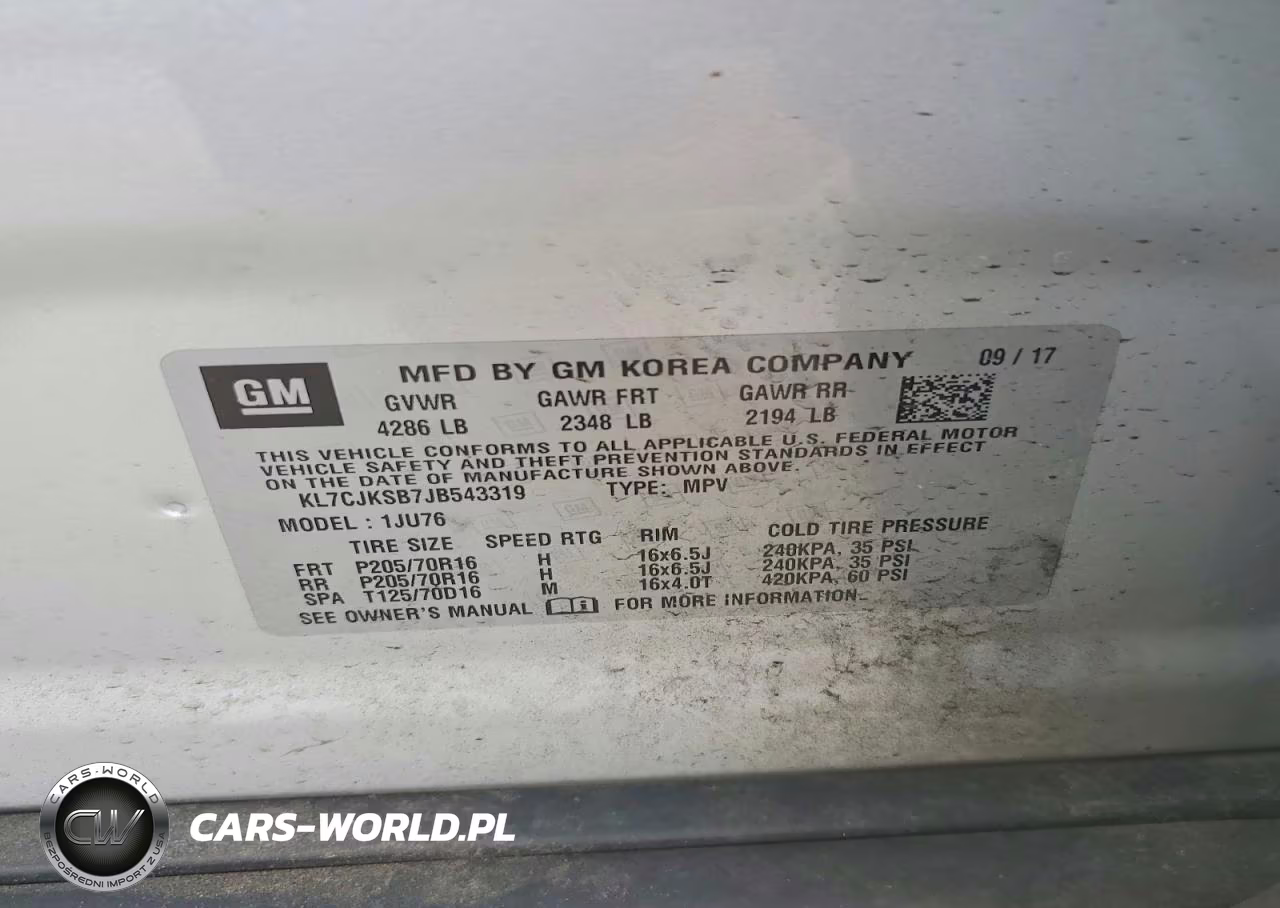 2018 Chevrolet Trax Ls VIN:KL7CJKSB7JB543319 - 13
