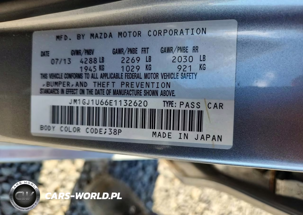 2014 Mazda 6 Sport VIN:JM1GJ1U66E1132620 - 12