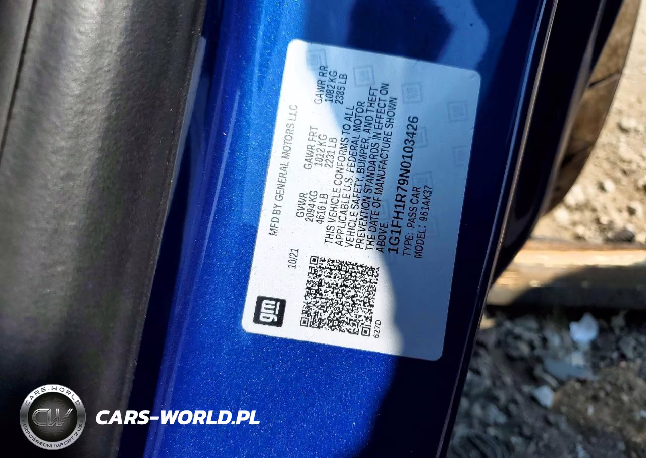 2022 Chevrolet Camaro Ss VIN:1G1FH1R79N0103426 - 12