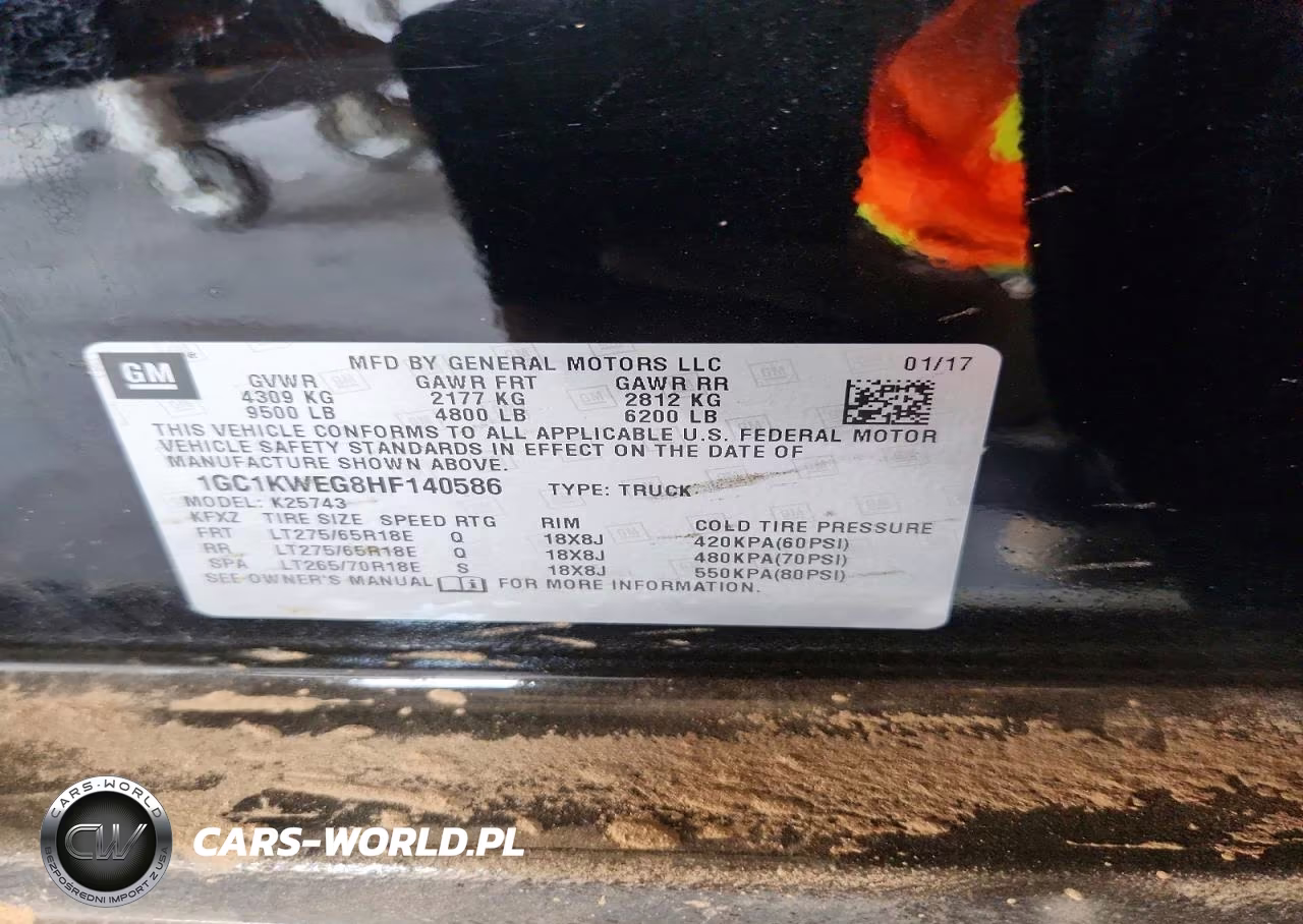 2017 Chevrolet Silverado K2500 Heavy Duty Ltz VIN:1GC1KWEG8HF140586 - 12