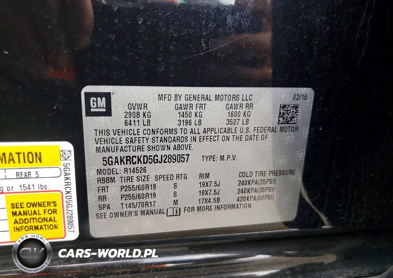 2016 Buick Enclave VIN:5GAKRCKD5GJ289057 - 13