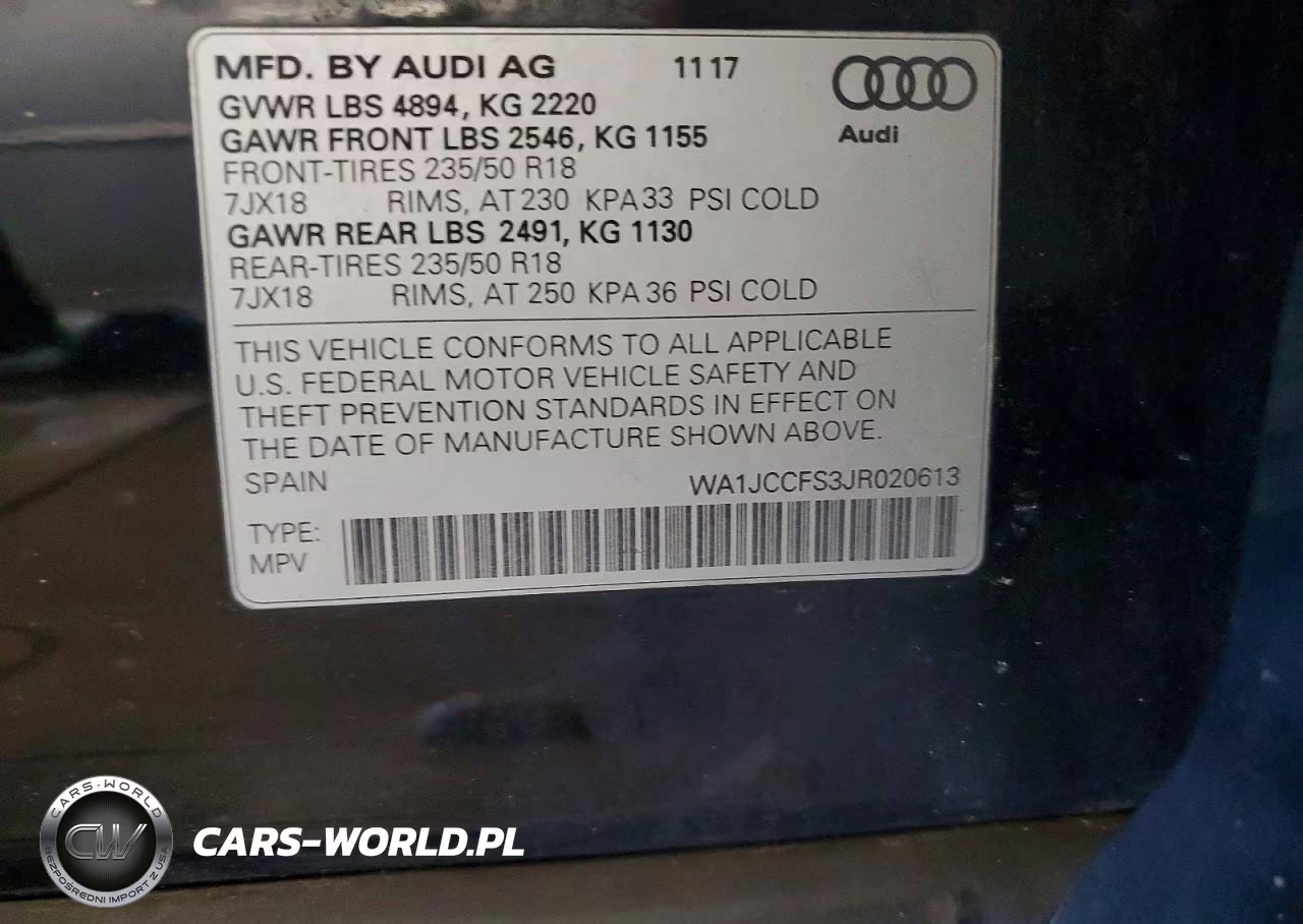2018 Audi Q3 Premium Plus VIN:WA1JCCFS3JR020613 - 13