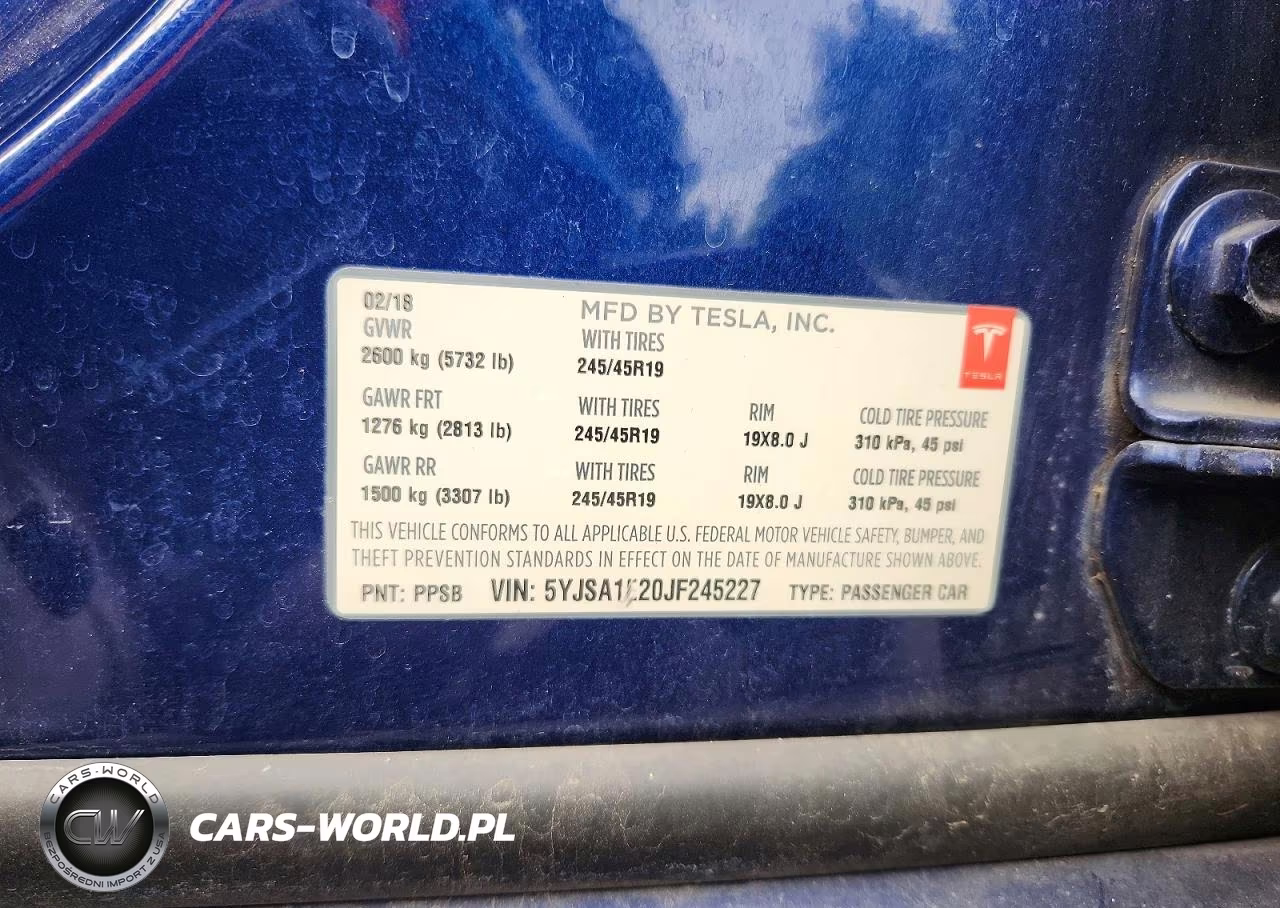 2018 Tesla Model S VIN:5YJSA1E20JF245227 - 13