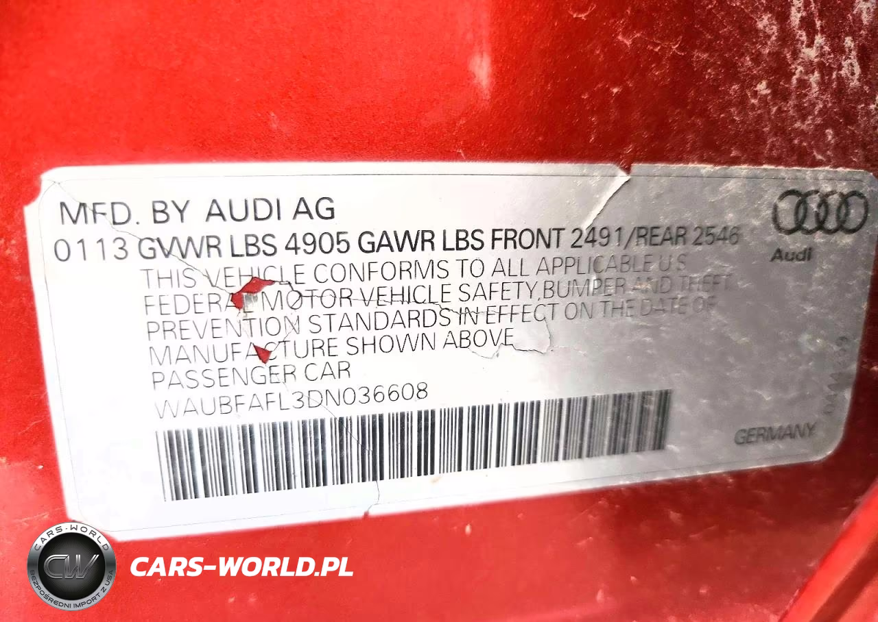 2013 Audi A4 Premium VIN:WAUBFAFL3DN036608 - 12