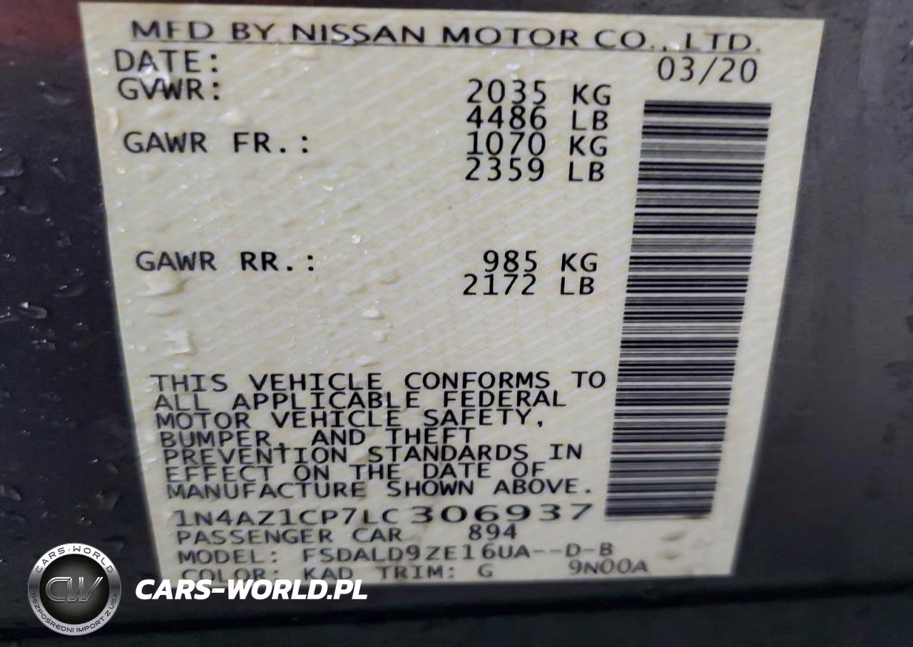 2020 Nissan Leaf Sv VIN:1N4AZ1CP7LC306937 - 13