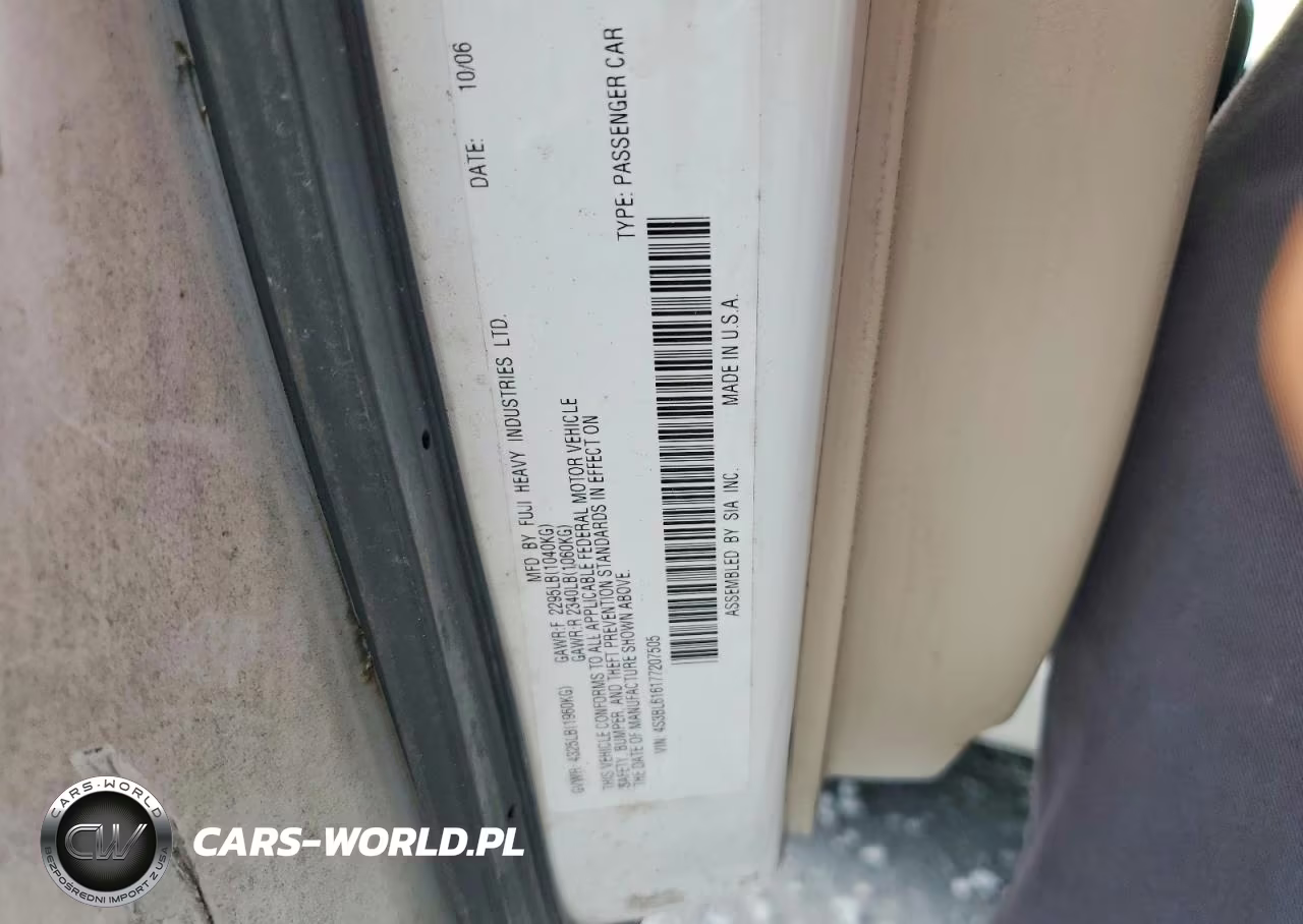2007 Subaru Legacy 2.5I VIN:4S3BL616177207505 - 12