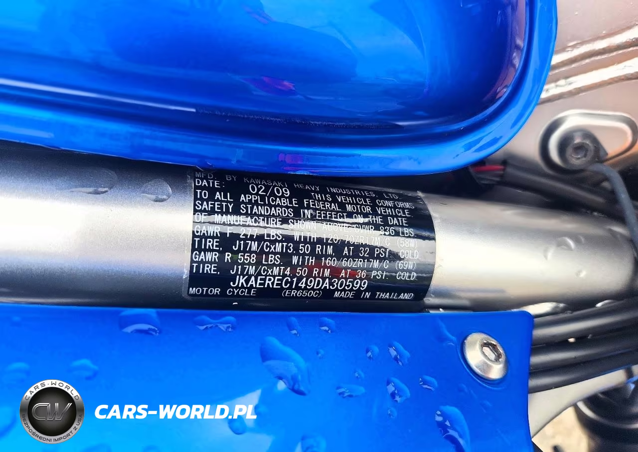 2009 Kawasaki Er650 C VIN:JKAEREC149DA30599 - 9