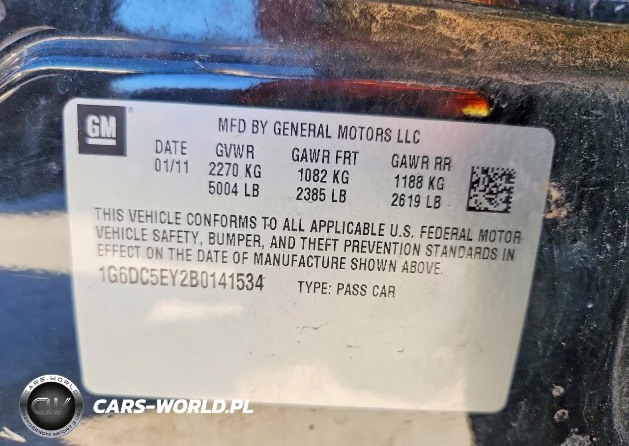 2011 Cadillac Cts VIN:1G6DC5EY2B0141534 - 12