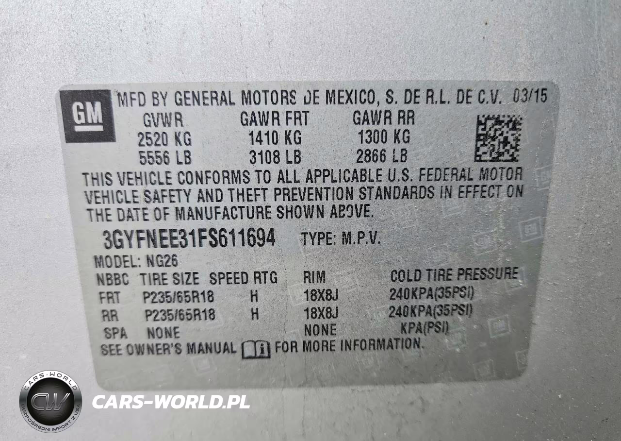 2015 Cadillac Srx Luxury Collection VIN:3GYFNEE31FS611694 - 13