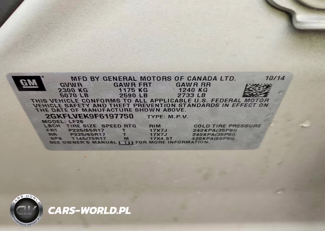 2015 GMC Terrain Sle VIN:2GKFLVEK9F6197750 - 13
