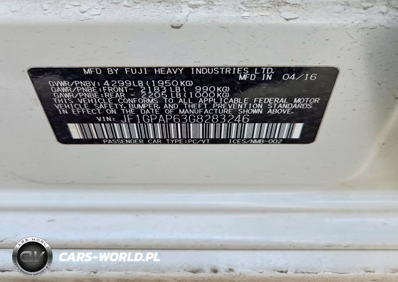 2016 Subaru Impreza Sport Premium VIN:JF1GPAP63G8283246 - 12