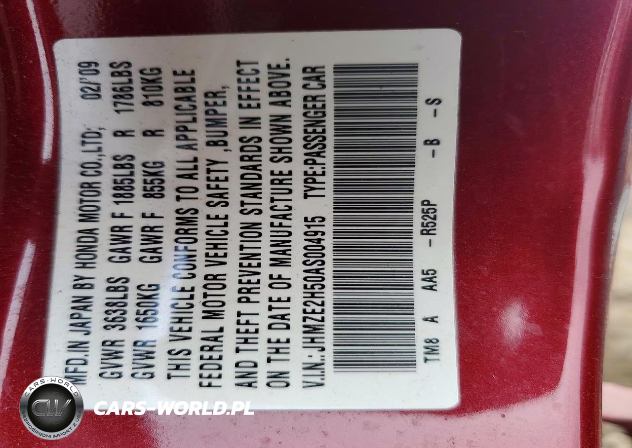 2010 Honda Insight Lx VIN:JHMZE2H50AS004915 - 13