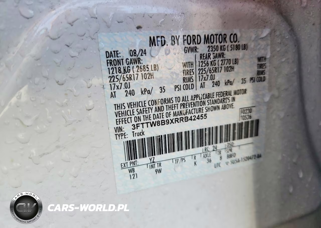 2024 Ford Maverick Xl VIN:3FTTW8B9XRRB42455 - 13