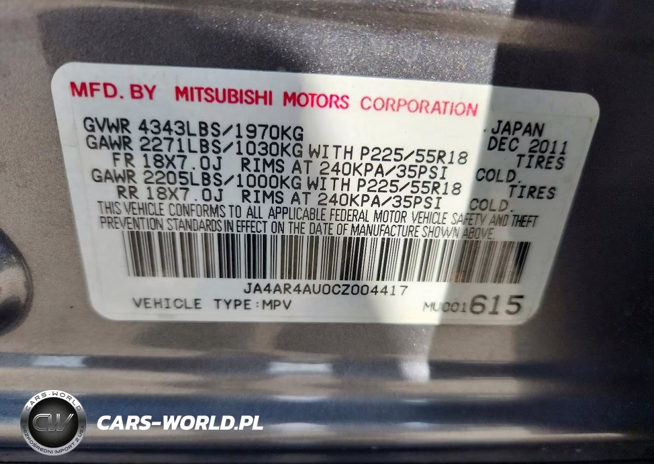 2012 Mitsubishi Outlander Sport Se VIN:JA4AR4AU0CZ004417 - 13
