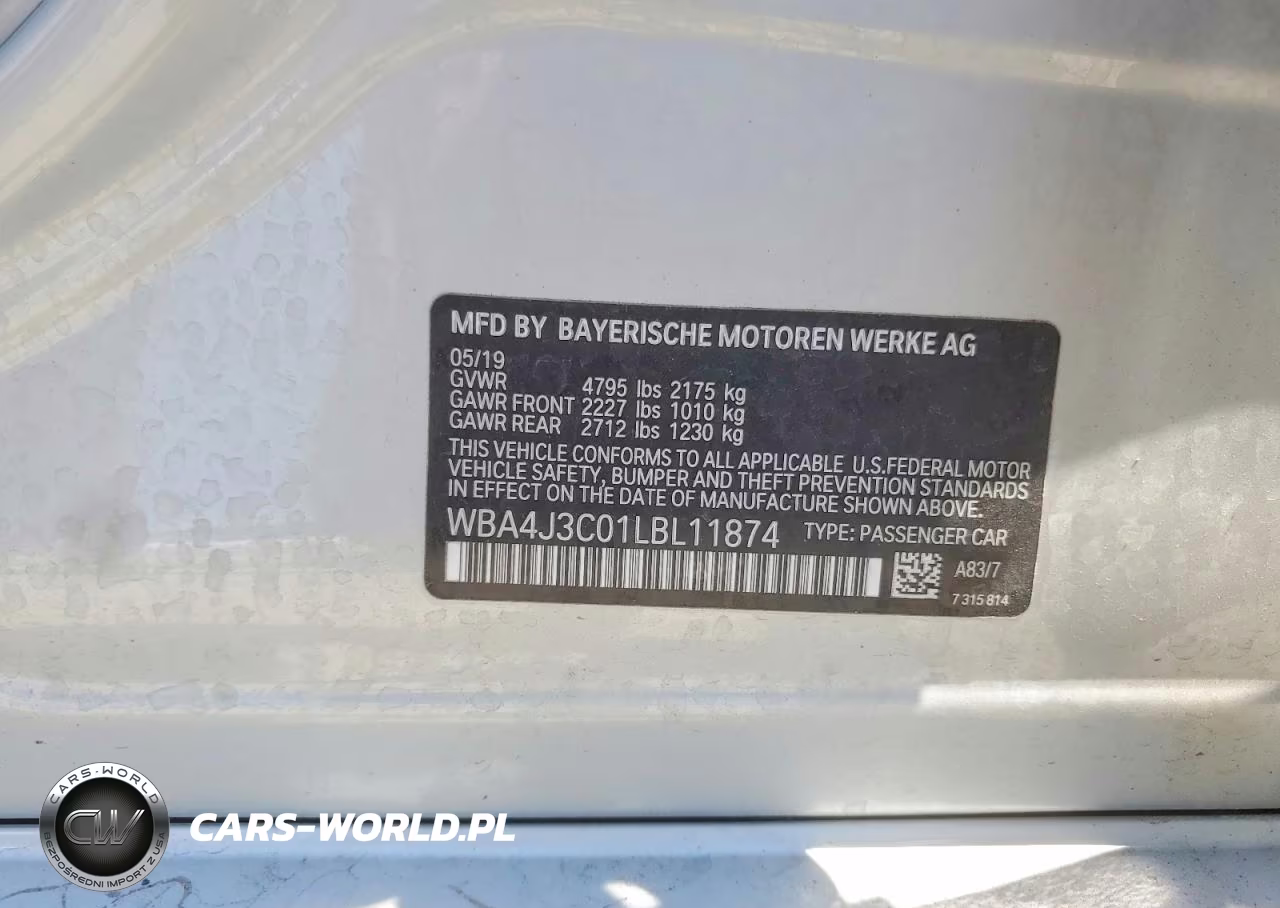 2020 BMW 430Xi Gran Coupe VIN:WBA4J3C01LBL11874 - 13