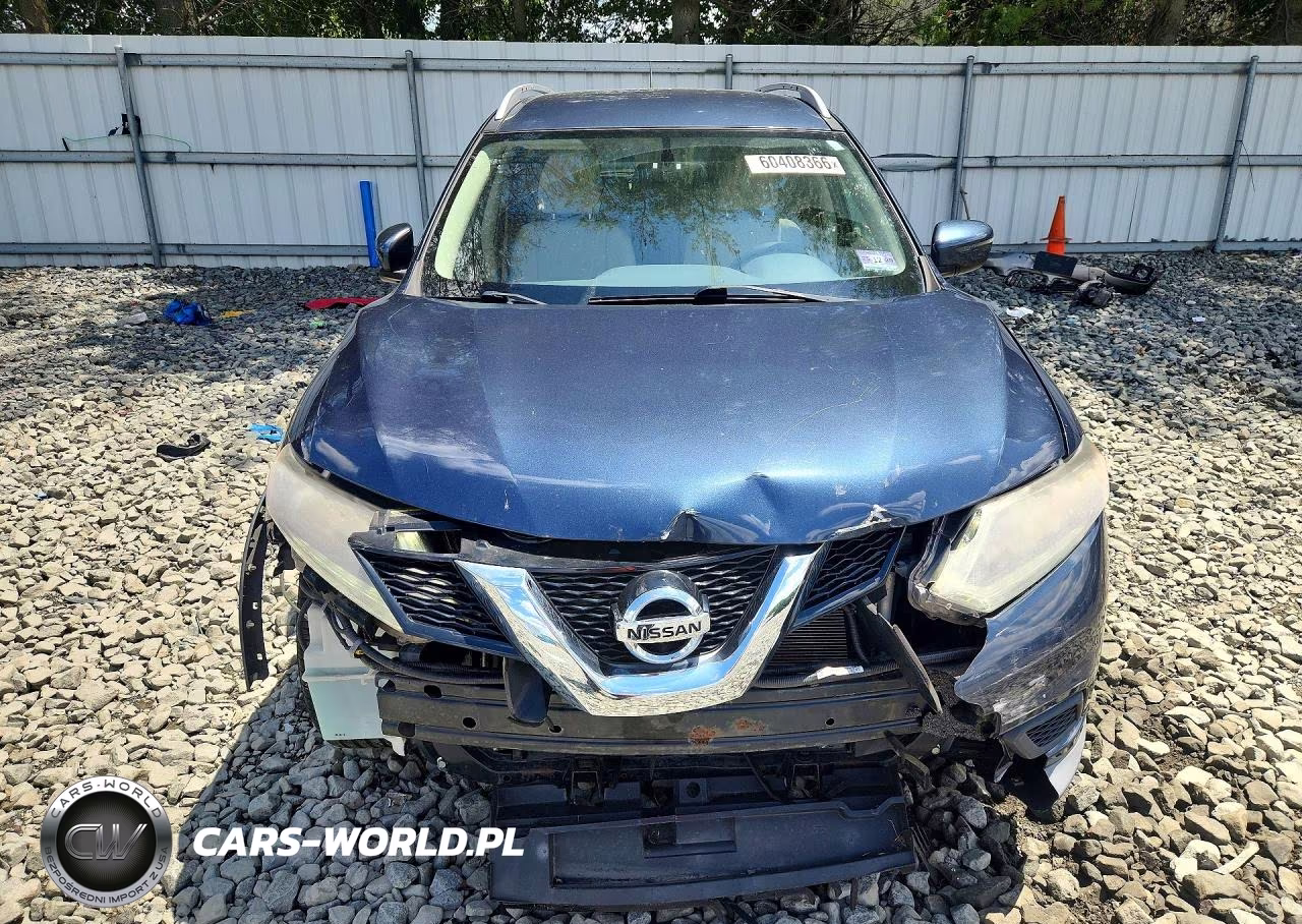 2016 Nissan Rogue Sv VIN:KNMAT2MVXGP605920 - 5