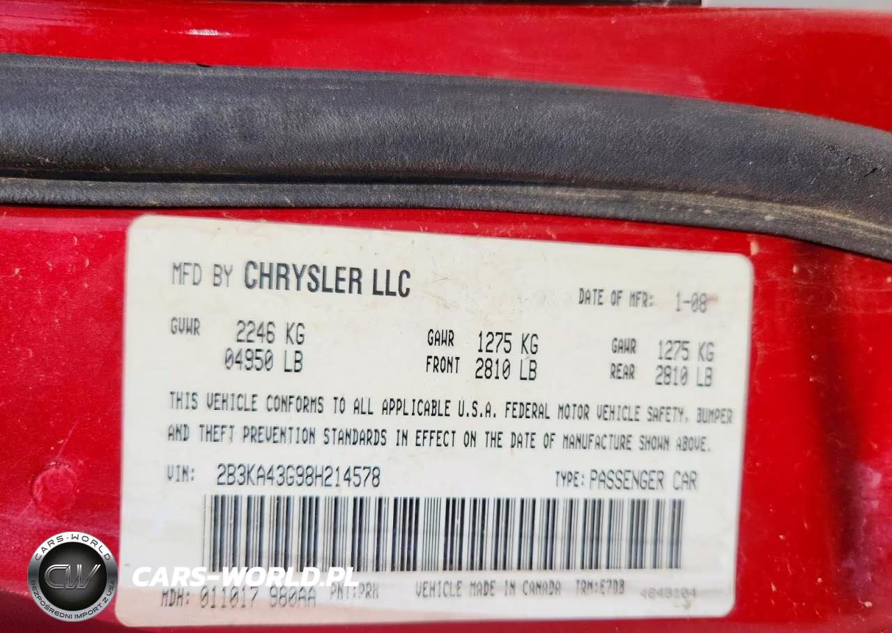2008 Dodge Charger VIN:2B3KA43G98H214578 - 12