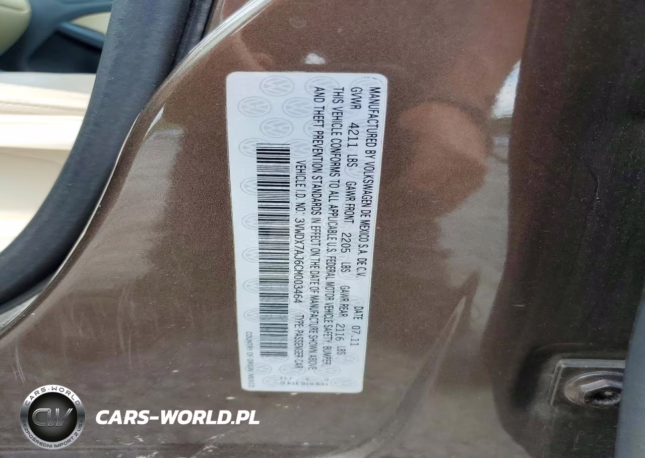 2012 Volkswagen Jetta Se VIN:3VWDX7AJ6CM003464 - 12