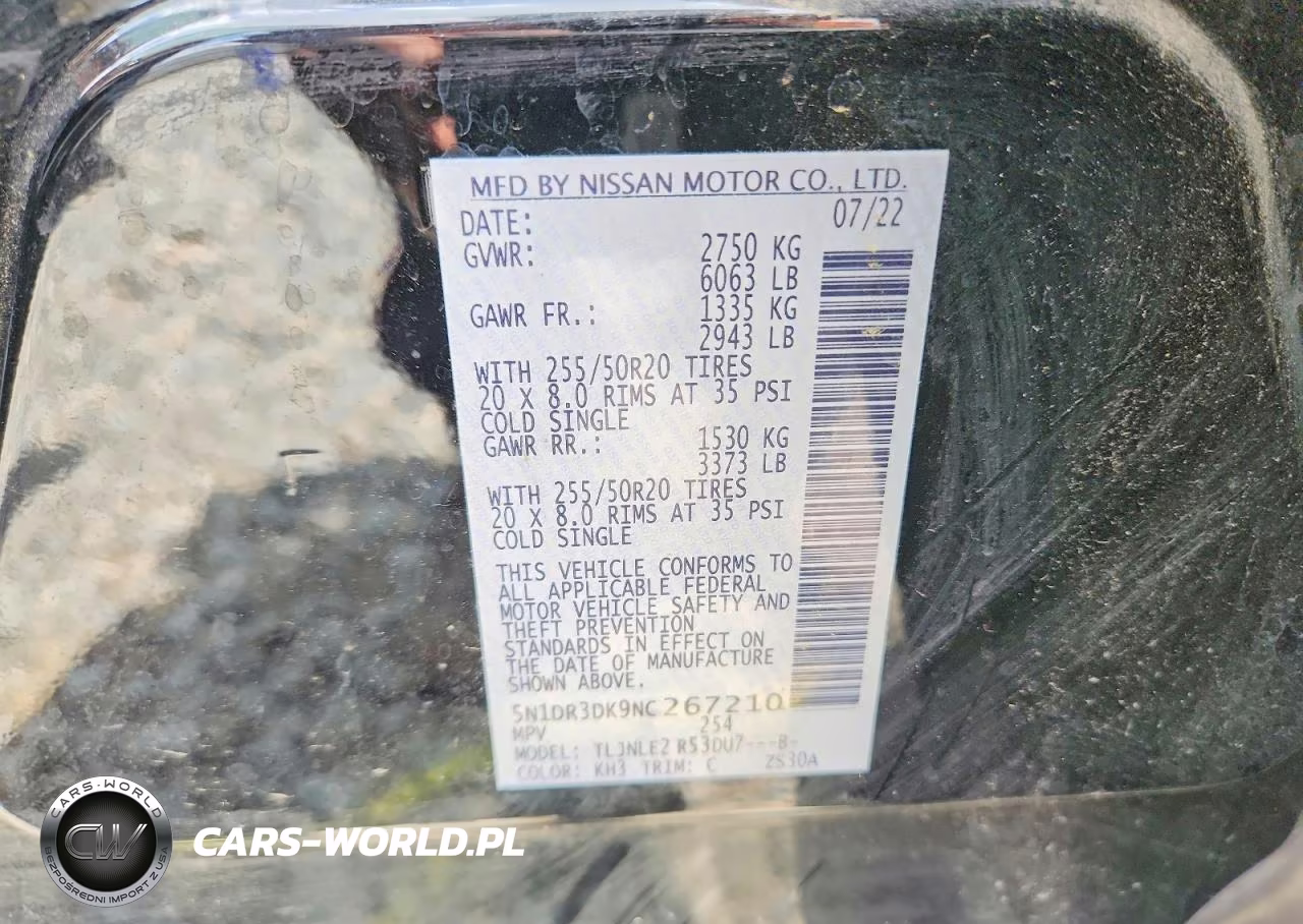 2022 Nissan Pathfinder Platinum VIN:5N1DR3DK9NC267210 - 13