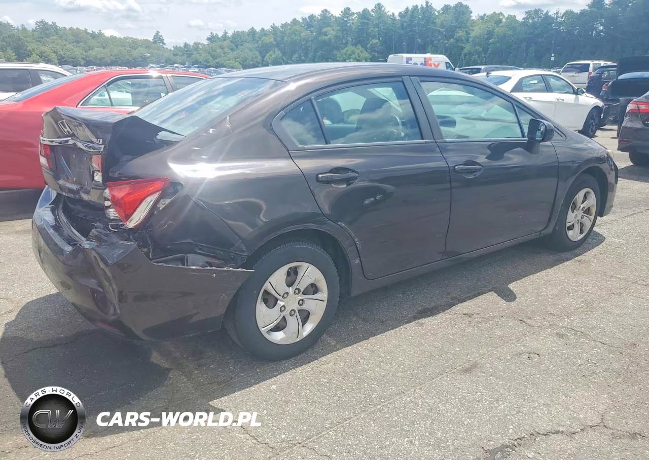 2014 Honda Civic Lx VIN:2HGFB2F57EH510756 - 3