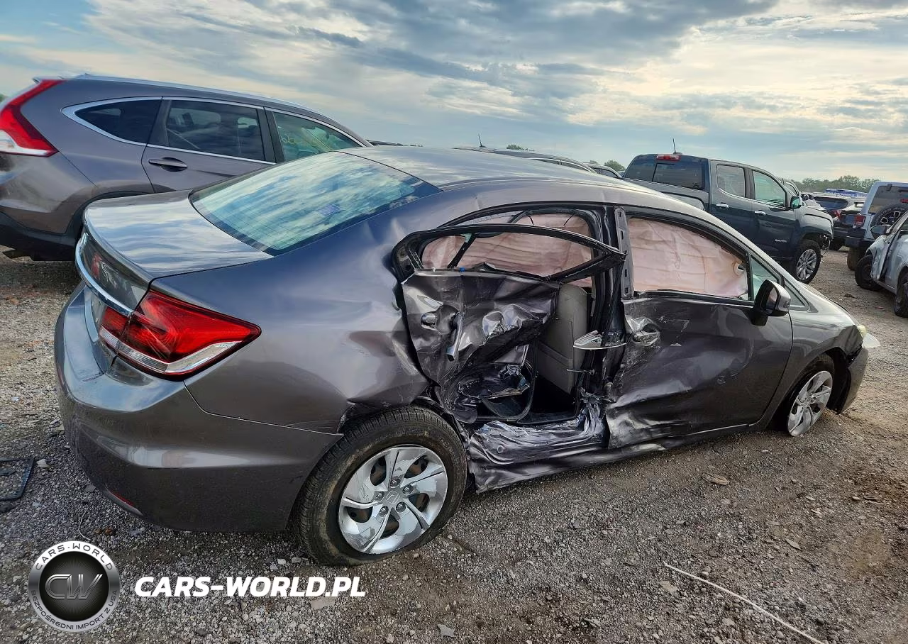 2013 Honda Civic Lx VIN:19XFB2F50DE031524 - 3