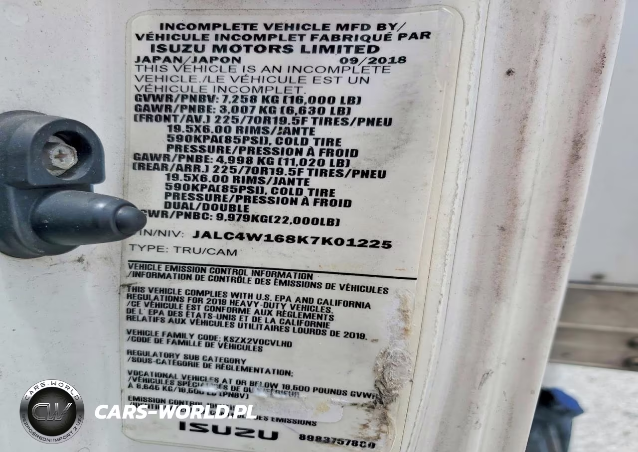 2019 Isuzu Npr Xd VIN:JALC4W168K7K01225 - 13