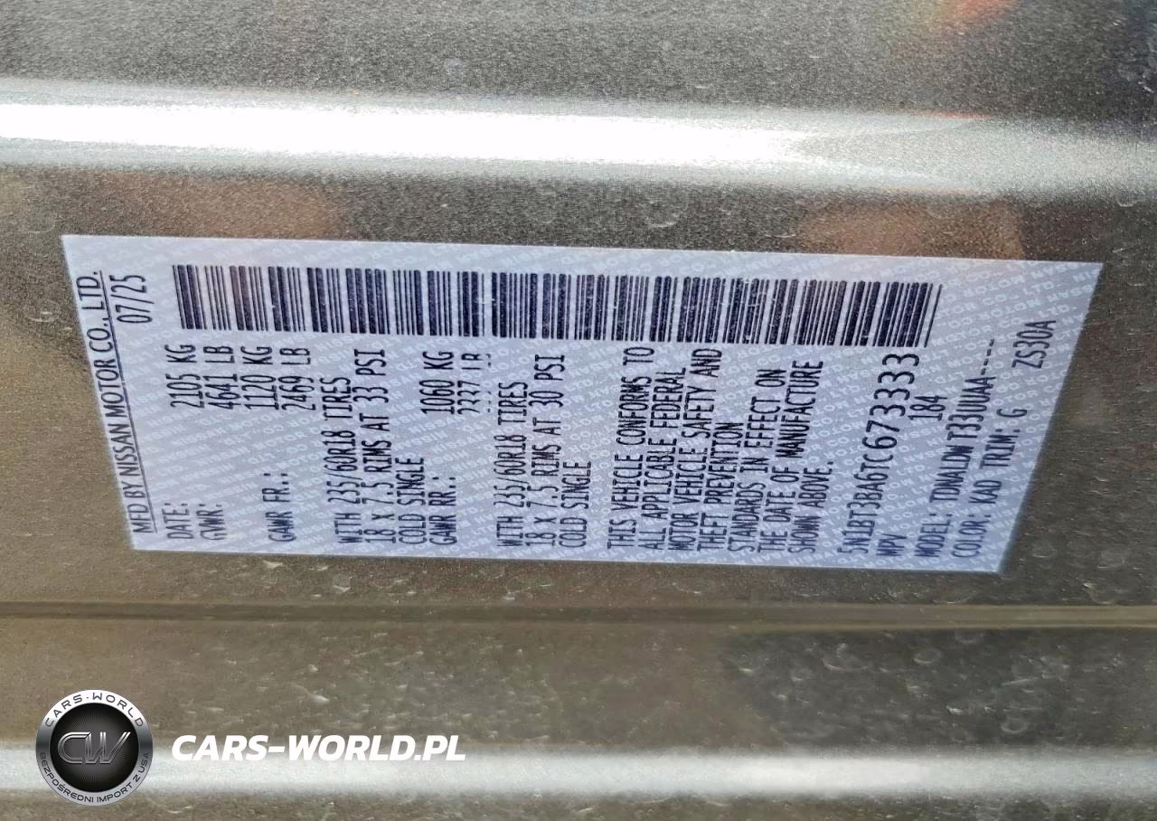 2026 Nissan Rogue Sv VIN:5N1BT3BA6TC673333 - 13