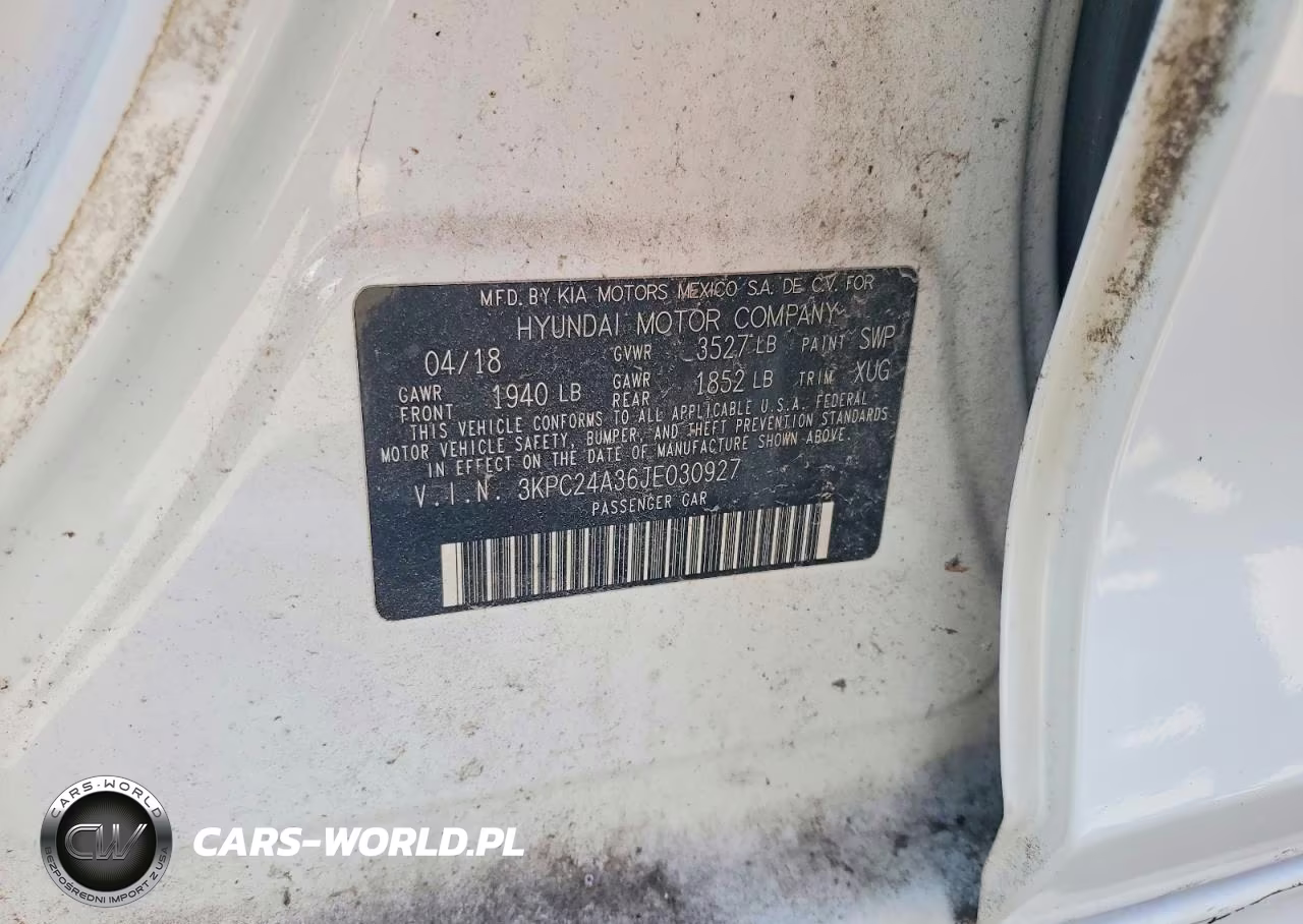 2018 Hyundai Accent Sel VIN:3KPC24A36JE030927 - 12