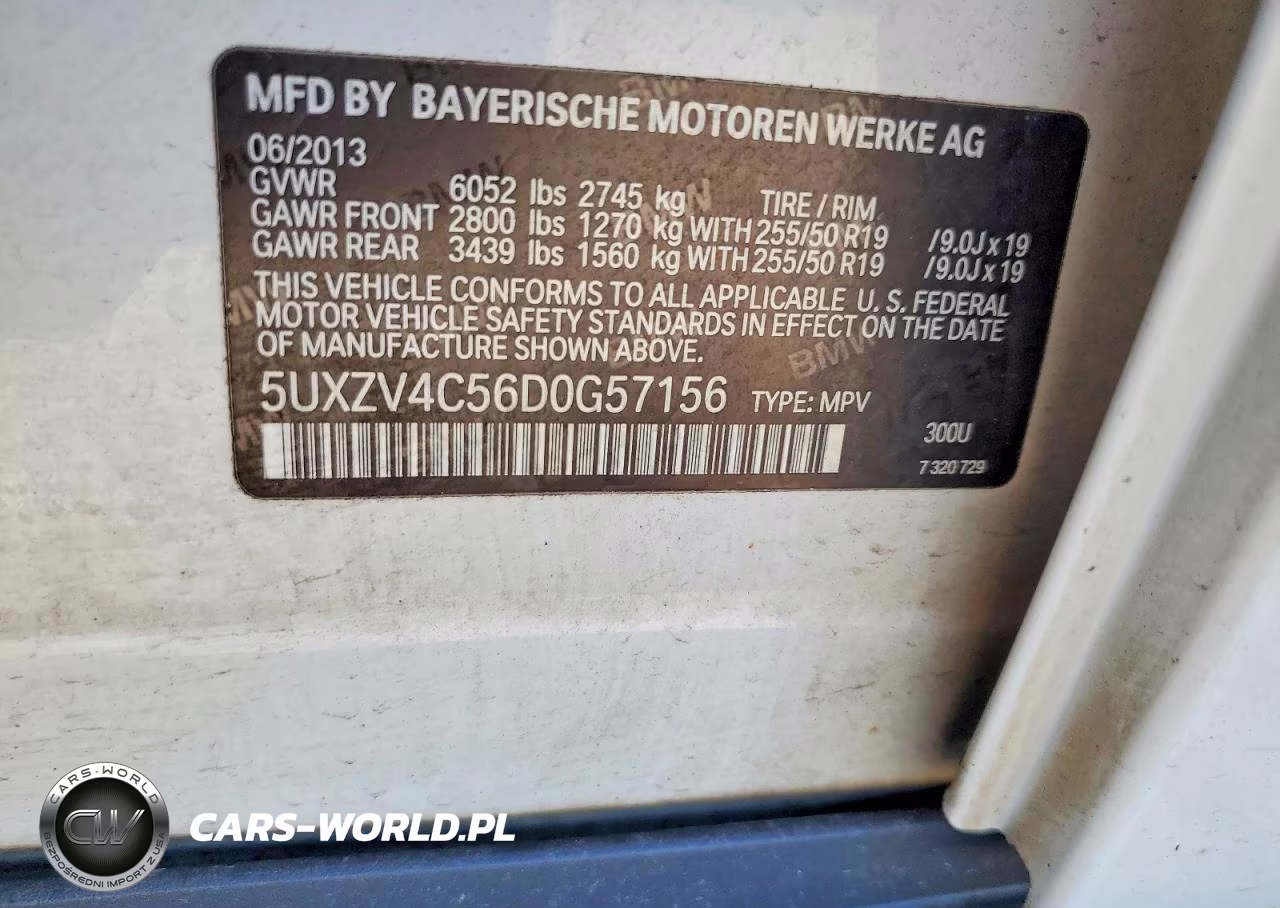 2013 BMW X5 xDrive35I VIN:5UXZV4C56D0G57156 - 13
