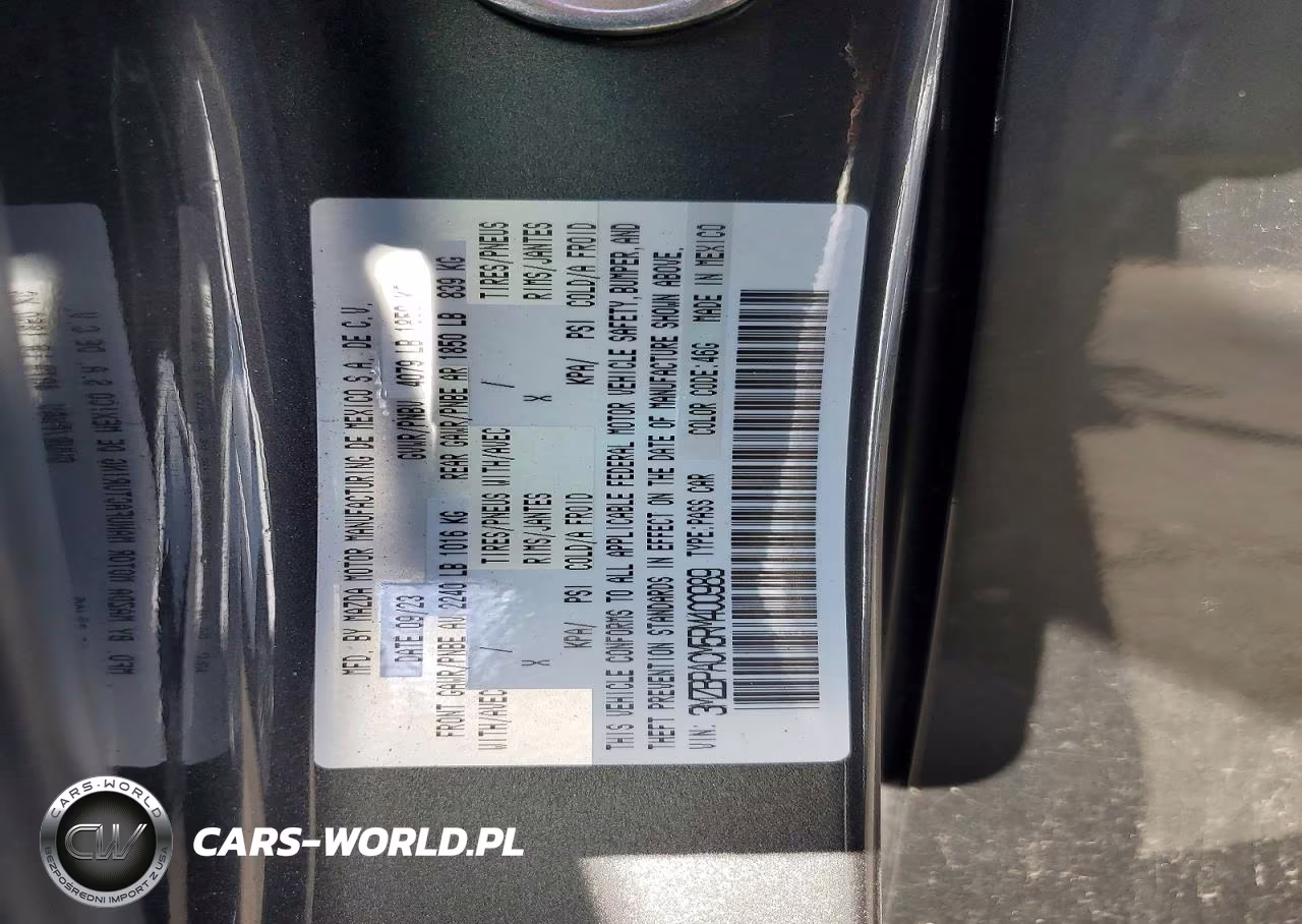 2024 Mazda 3 Preferred VIN:3MZBPACM5RM400989 - 12
