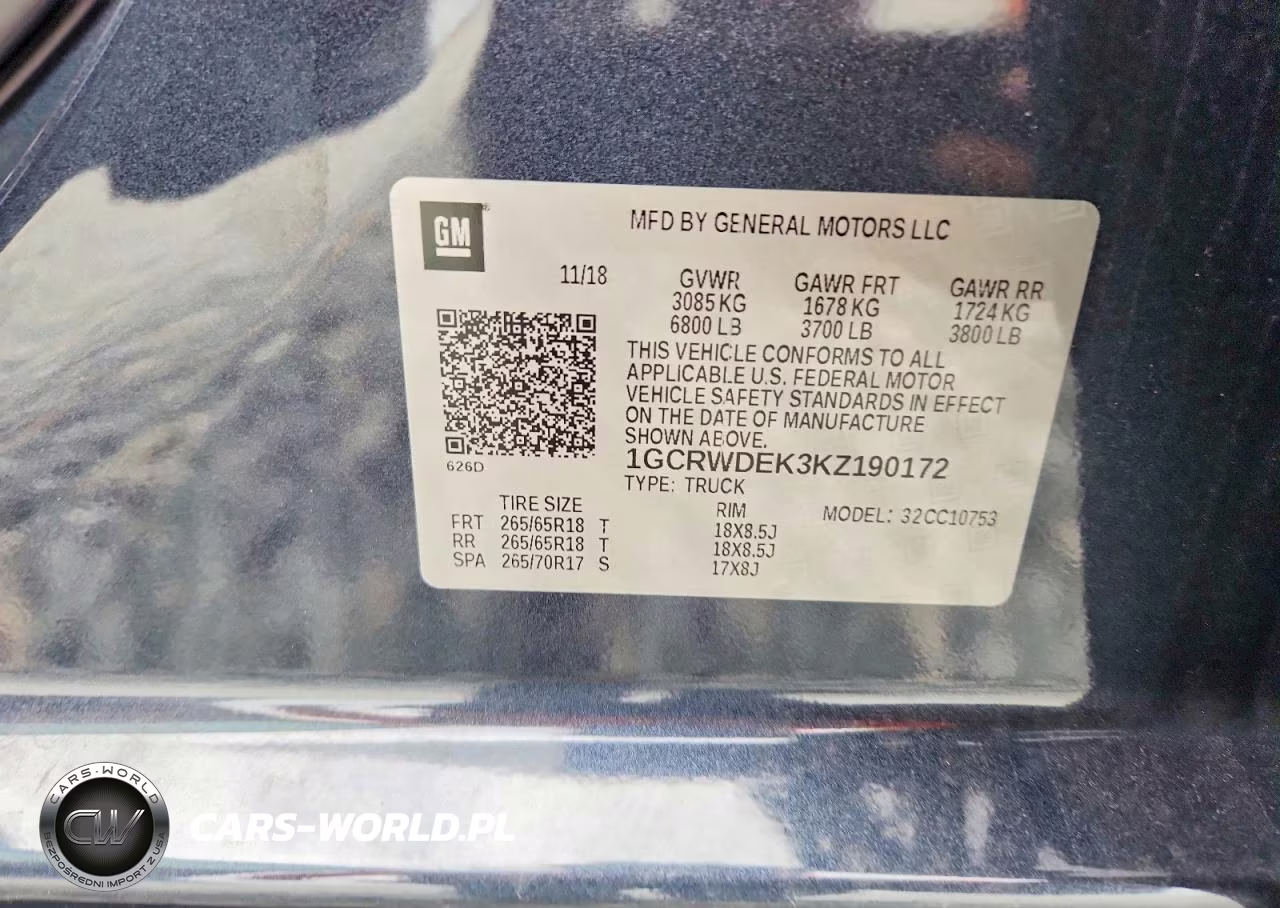 2019 Chevrolet Silverado C1500 Rst VIN:1GCRWDEK3KZ190172 - 13