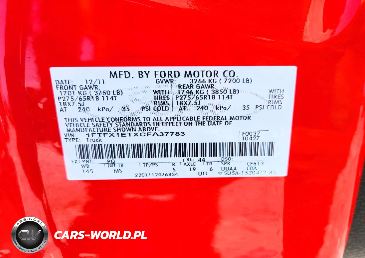 2012 Ford F150 Super Cab VIN:1FTFX1ETXCFA37783 - 12