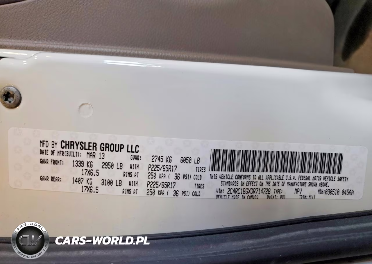 2013 Chrysler Town & Country Touring VIN:2C4RC1BGXDR714728 - 13