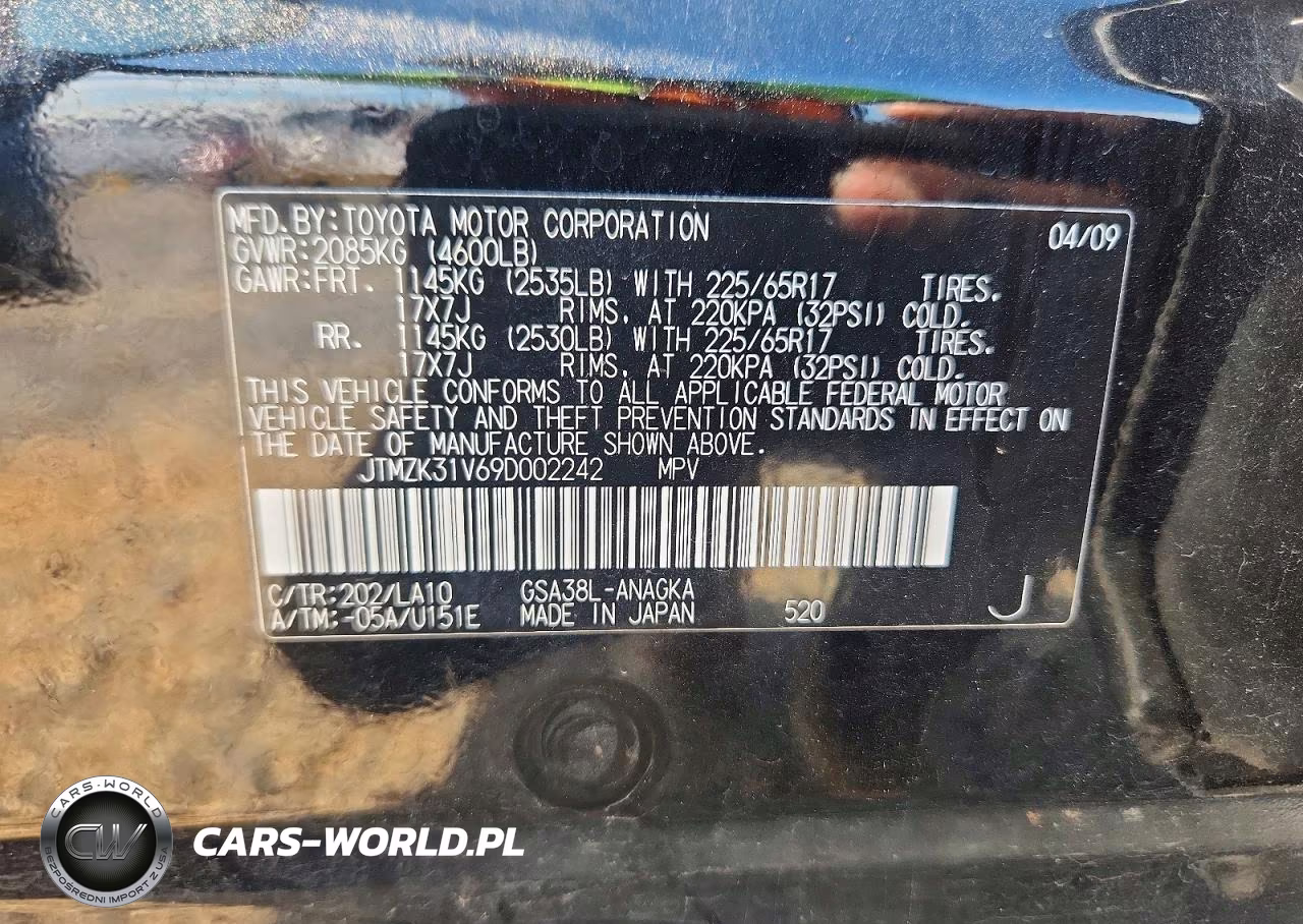 2009 Toyota Rav4 Limited VIN:JTMZK31V69D002242 - 14