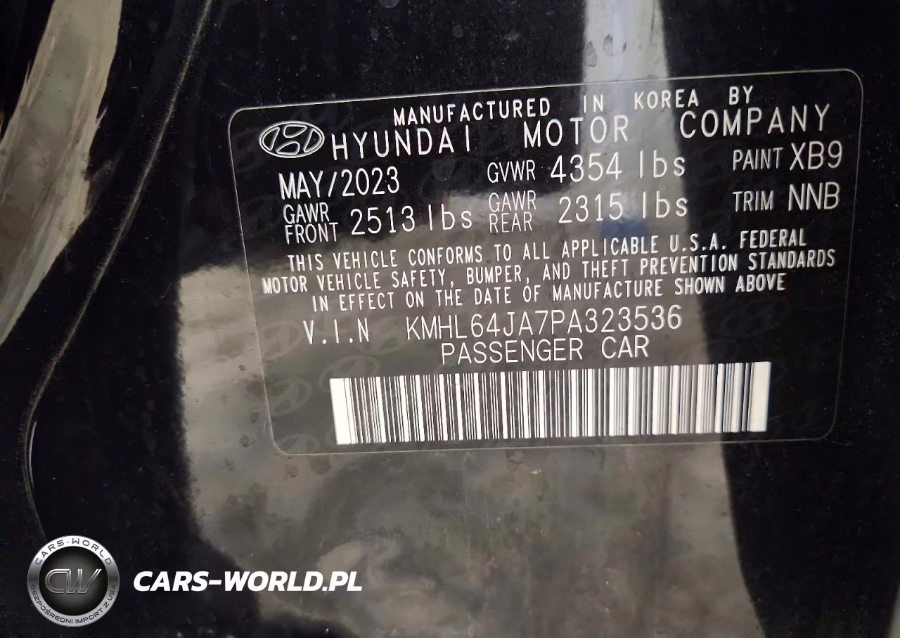 2023 Hyundai Sonata Sel VIN:KMHL64JA7PA323536 - 12