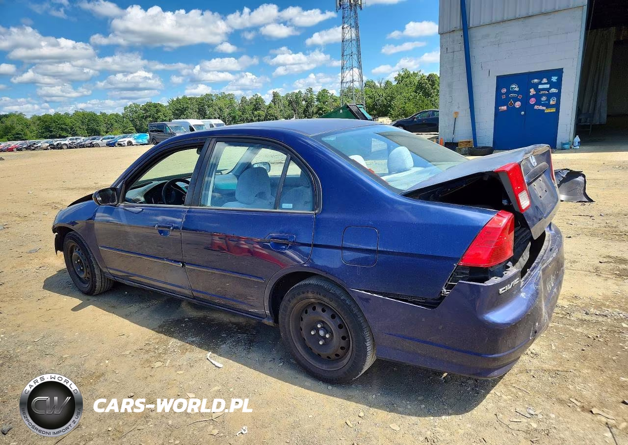 2004 Honda Civic Lx VIN:2HGES16564H620573 - 2