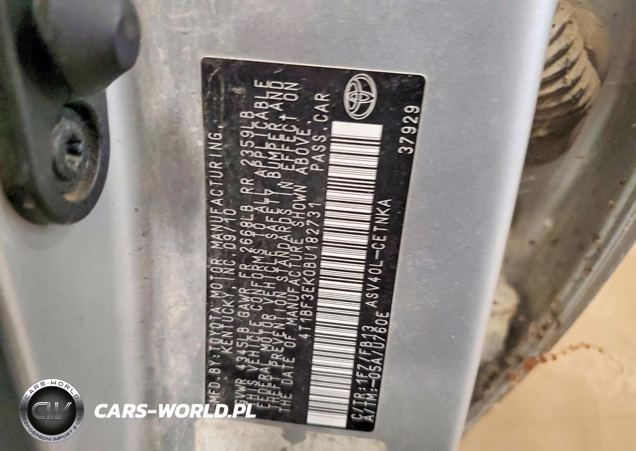 2011 Toyota Camry Le VIN:4T1BF3EK0BU182731 - 12