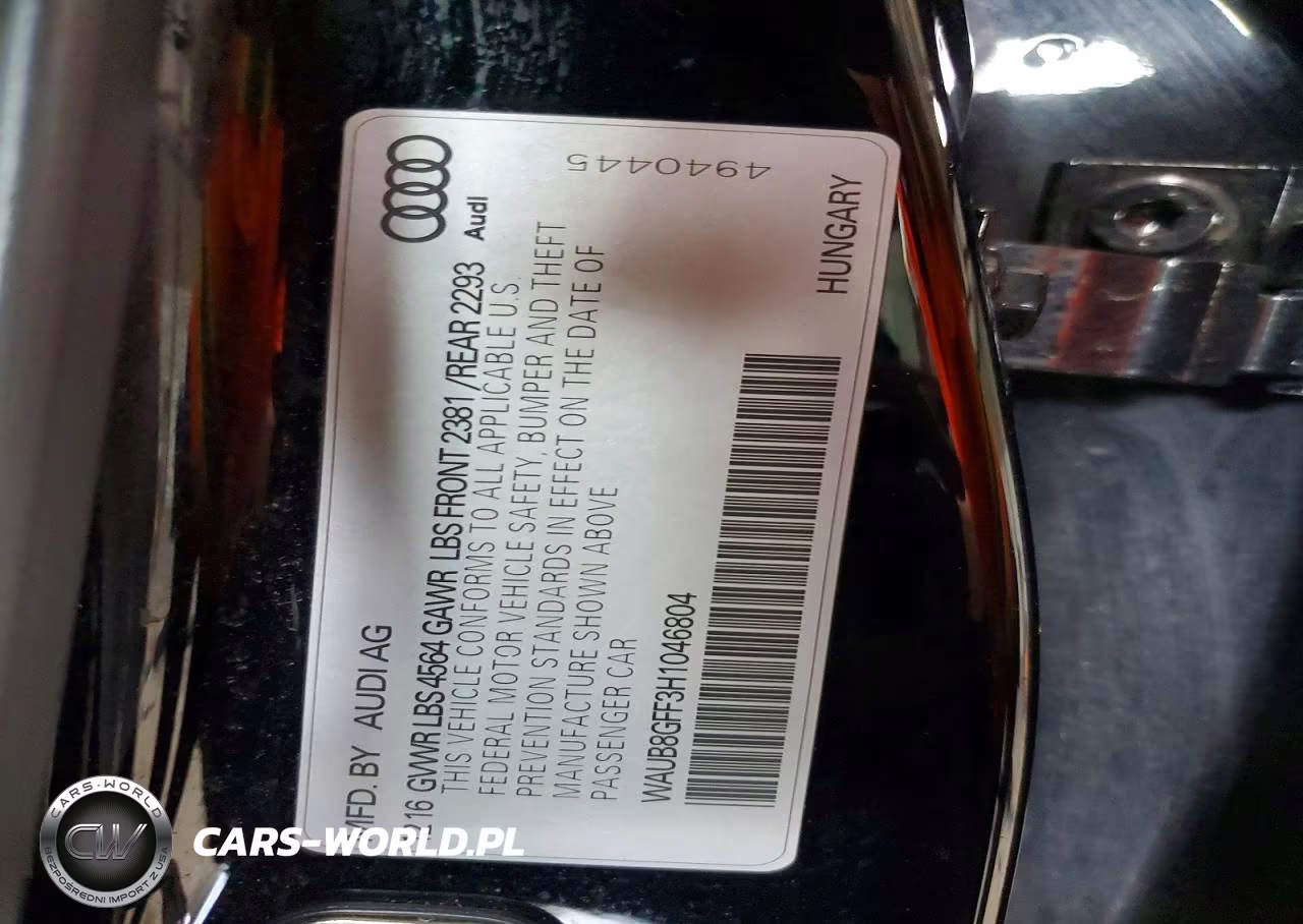 2017 Audi A3 Premium VIN:WAUB8GFF3H1046804 - 13