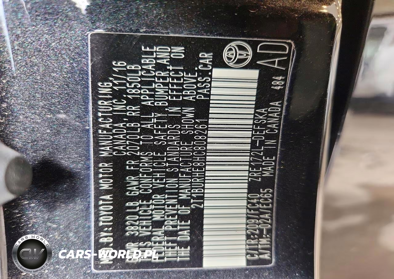 2017 Toyota Corolla Se VIN:2T1BURHE8HC808261 - 12