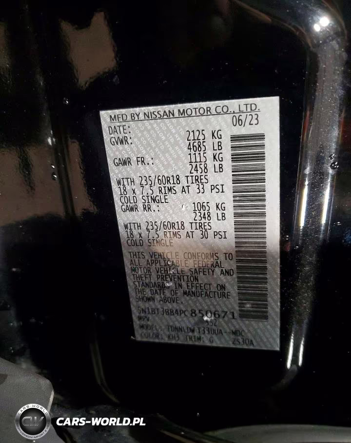 2023 Nissan Rogue Sv VIN:5N1BT3BB4PC850671 - 12