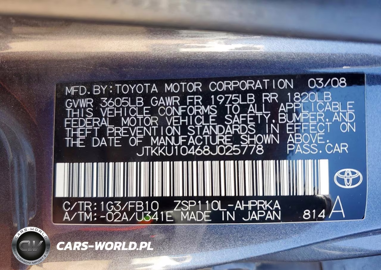 2008 Scion Xd Base VIN:JTKKU10468J025778 - 12