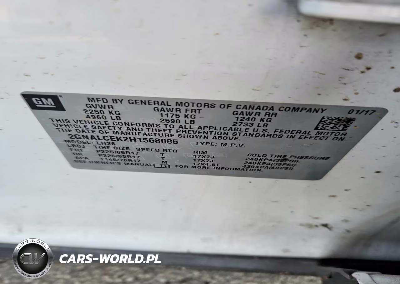2017 Chevrolet Equinox Lt VIN:2GNALCEK2H1568085 - 13