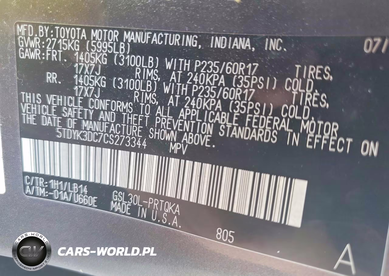 2012 Toyota Sienna Xle 8-Passenger VIN:5TDYK3DC7CS273344 - 13
