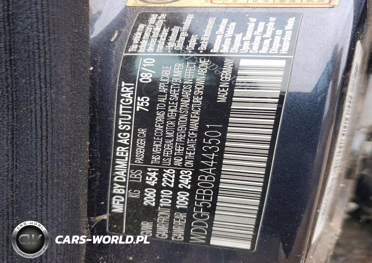 2011 Mercedes-Benz C 300 VIN:WDDGF5EB0BA443501 - 12