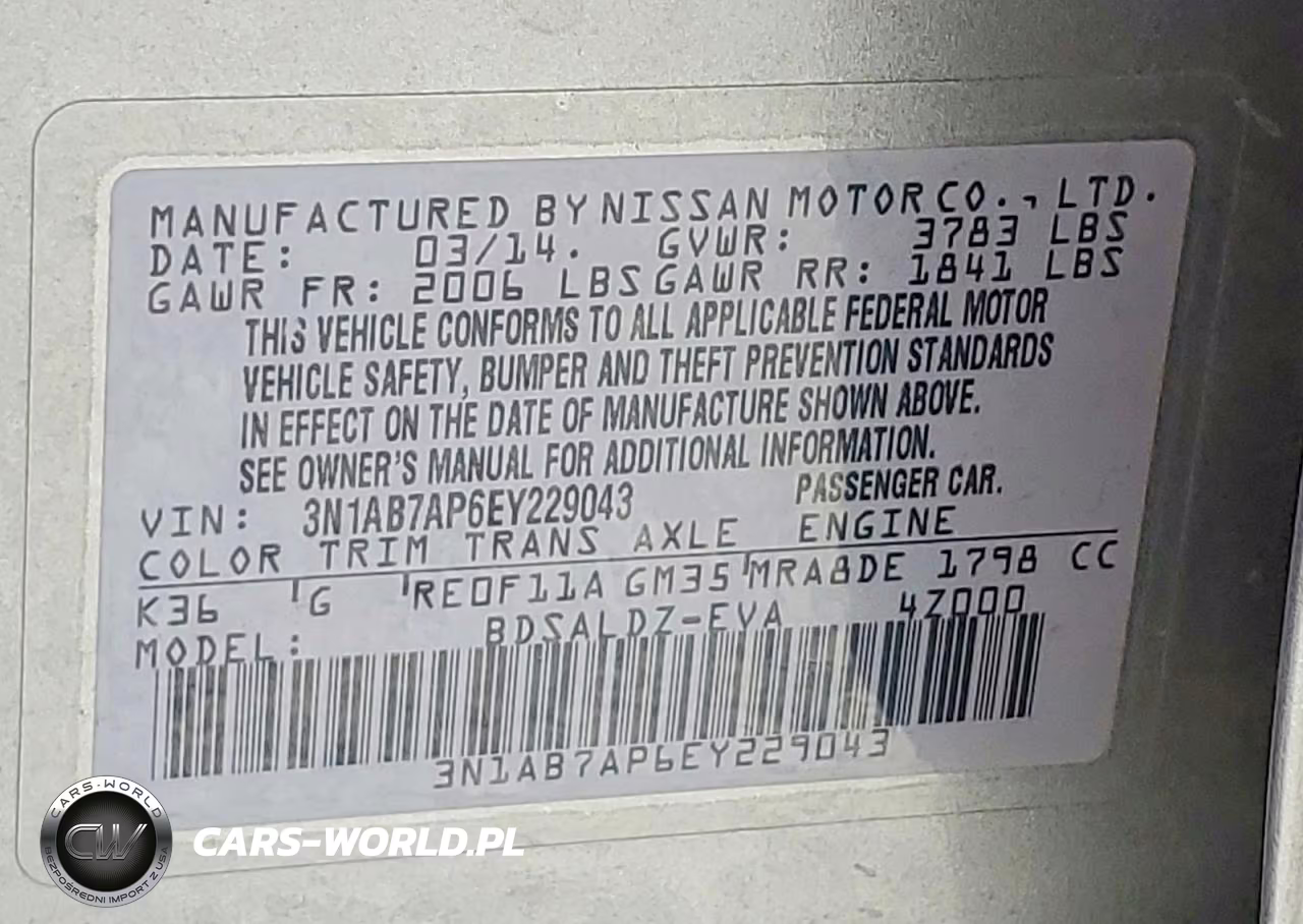 2014 Nissan Sentra Sv VIN:3N1AB7AP6EY229043 - 12