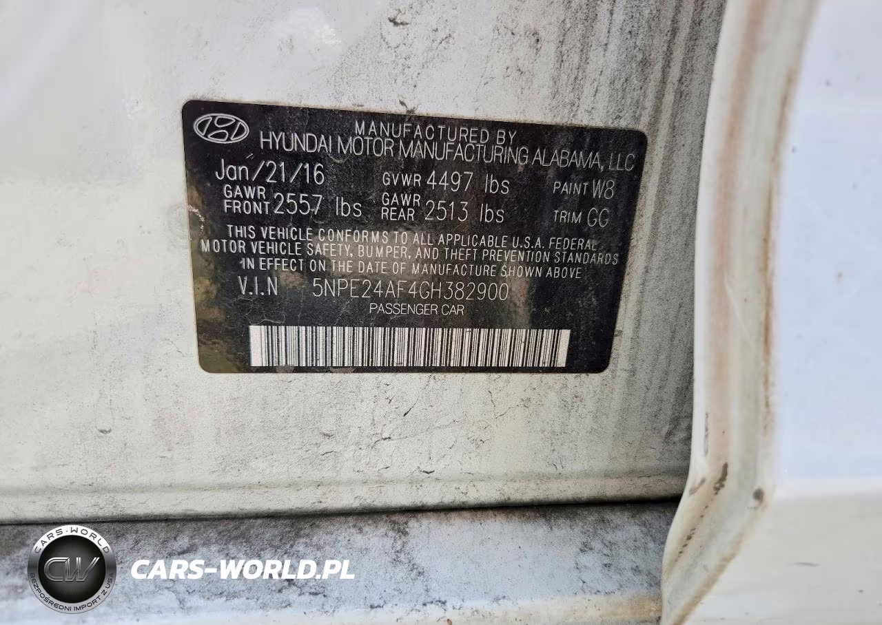 2016 Hyundai Sonata Se VIN:5NPE24AF4GH382900 - 12