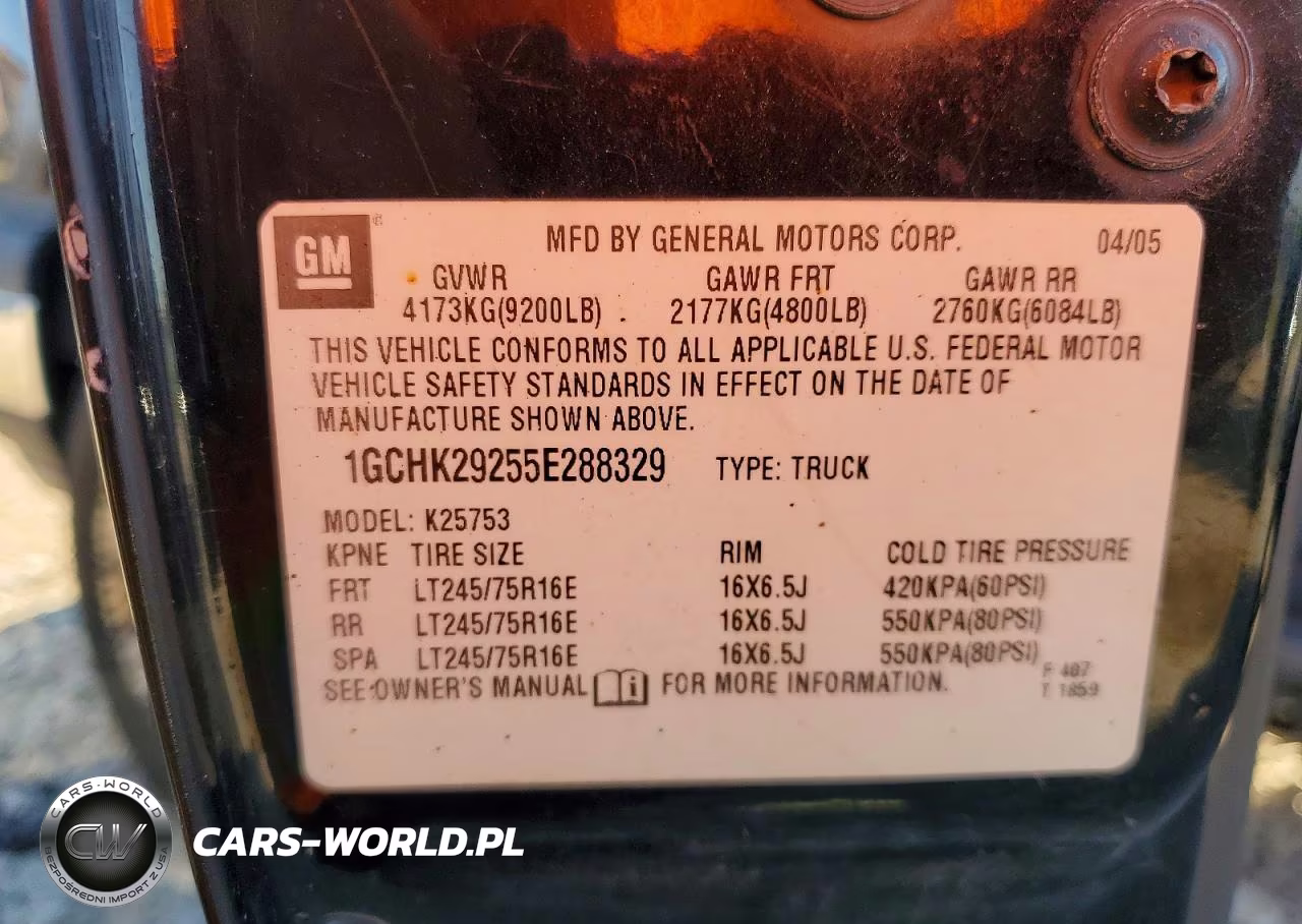 2005 Chevrolet Silverado K2500 Heavy Duty VIN:1GCHK29255E288329 - 12