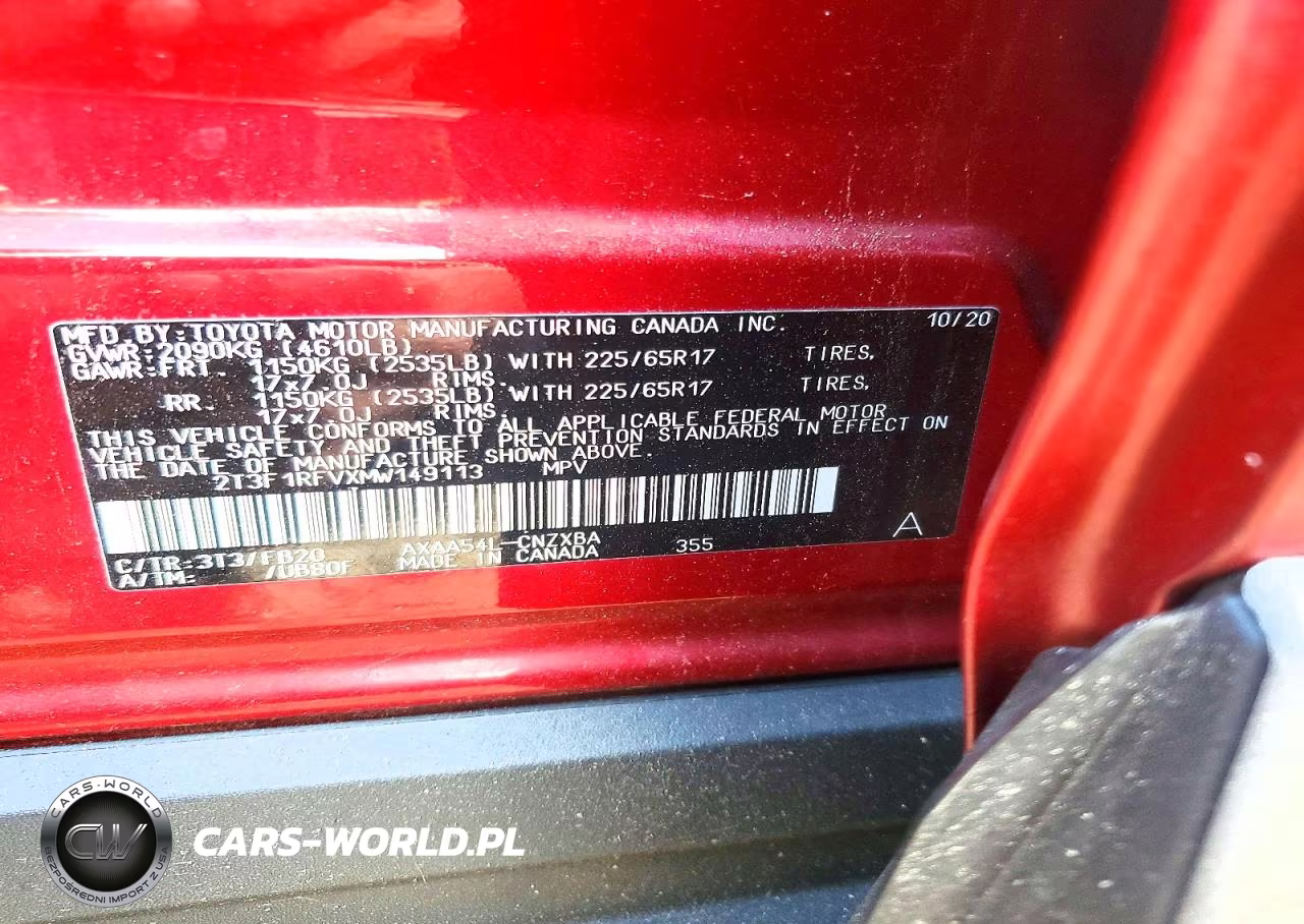 2021 Toyota Rav4 Le VIN:2T3F1RFVXMW149113 - 13